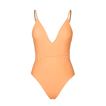 CUPSHE X STASSIE Plunge V Neck One Piece Swimsuit