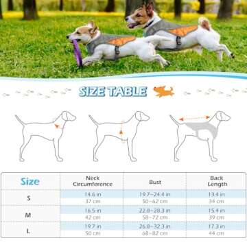 POPETPOP Dog Cooling Vest- Reflective Dog Cooling Coat with Adjustable Side Straps, Pet Cooler Jacket for Small, Medium Dog Orange