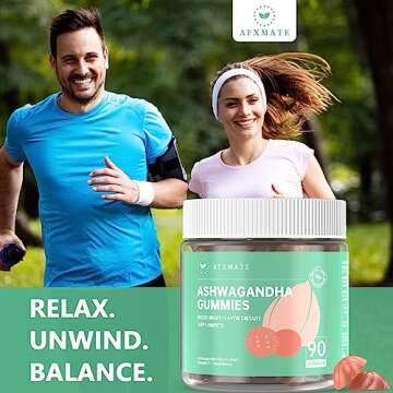 AFXMate Ashwagandha Gummies for Women, Vegan Supplement