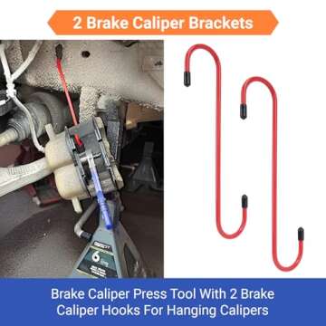 FLVDRBY Professional Brake Caliper Tool | 360 Rotating Ratchet