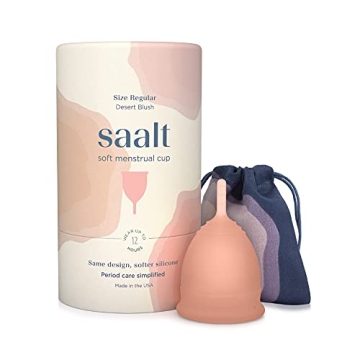 Saalt Soft Menstrual Cup - Best Sensitive Reusable Period Cup - Wear for 12 Hours - Tampon and Pad A...