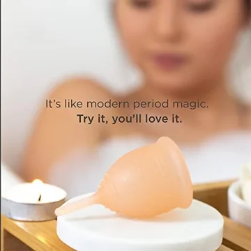 Saalt Soft Menstrual Cup - Best Sensitive Reusable Period Cup - Wear for 12 Hours - Tampon and Pad Alternative (Regular (Pack of 1), Desert Blush)