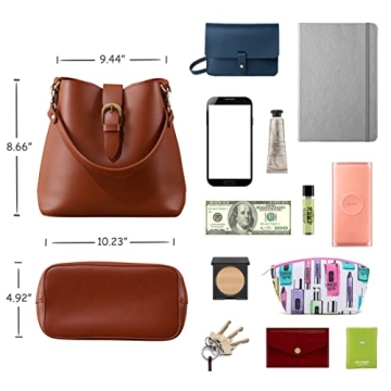 Elegant Town Bucket Vegan Leather Bag for Women