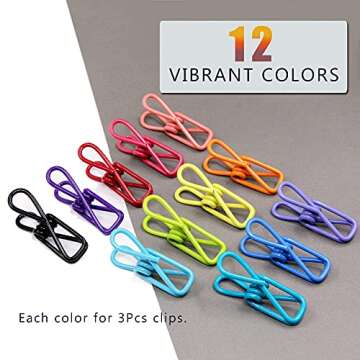 FymuSing 36pcs Multi-Purpose Bag Clips for Home & Office