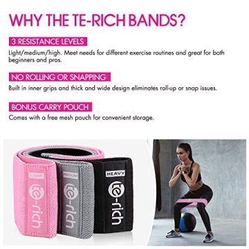 Te-Rich Resistance Loop Bands for Home Workouts