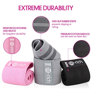 Te-Rich Resistance Loop Bands for Home Workouts