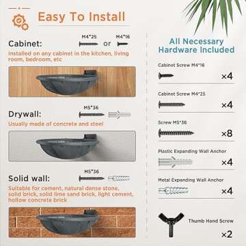 JUNSPOW Cat Hammock Wall Mounted, Foldable & Stable Cat Beds- Breathable Cat Wall Shelves for Sleeping, Playing, Climbing, and Lounging - Maximum Hold Up to 30lb (Gray)