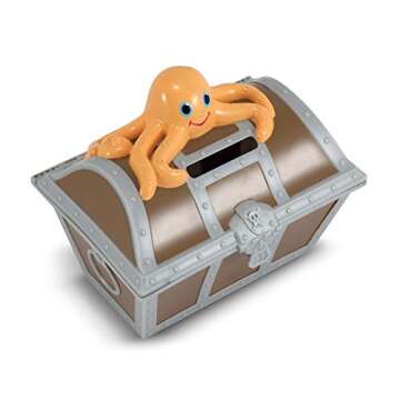 Melissa & Doug Sunny Patch Undersea Treasure Hunt Pool Game With Floating Chest and 6 Treasure Pieces