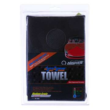 Nanoskin AUTOSCRUB Surface Prep Towel Medium Grade- Patented Clay Bar Replacement Tool to Remove Emb...