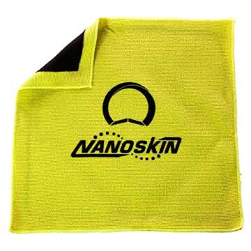 Nanoskin AUTOSCRUB Surface Prep Towel Medium Grade- Patented Clay Bar Replacement Tool to Remove Embedded Contaminants Before Wax & Coating | Safe for Painted Surface, Glass, Plastic, Metal & More 12" x 12"