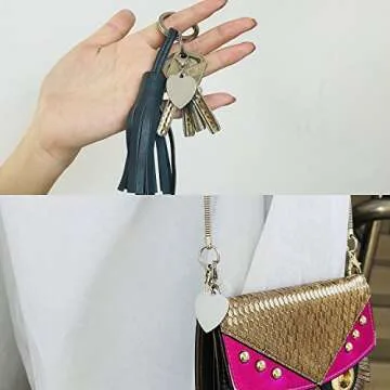 VNOX Stylish Heart Medical Alert Charm for Health Info