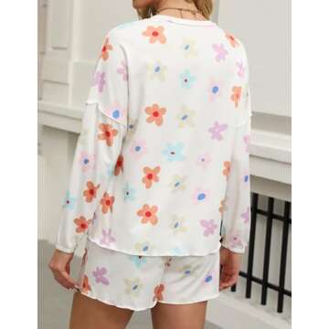 Comfortable Women Knit Pajama Set for Lounging and Sleep