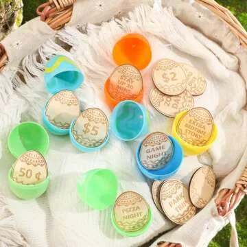CypherX Easter Egg Fillers - Unique Wooden Tokens for Kids