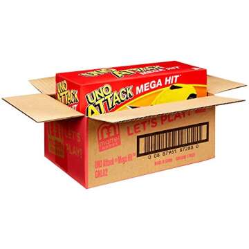 Mattel Games UNO Attack Mega Hit Card Game with Card Shooter, Great for Kid, Adult or Family Game Night, 7 Years and Older