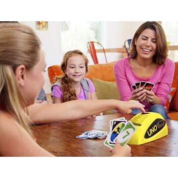 Mattel Games UNO Attack Mega Hit Card Game with Card Shooter, Great for Kid, Adult or Family Game Night, 7 Years and Older