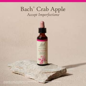 Bach Original Flower Remedies, Crab Apple for Accepting Imperfections, Natural Homeopathic Flower Essence, Holistic Wellness and Stress Relief, Vegan, 20mL Dropper