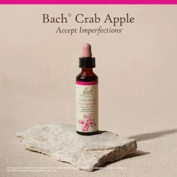 Bach Original Flower Remedies, Crab Apple for Accepting Imperfections, Natural Homeopathic Flower Essence, Holistic Wellness and Stress Relief, Vegan, 20mL Dropper
