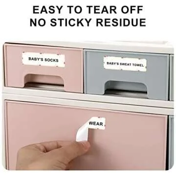 Label Maker Tape NIIMBOT D11 0.55 inches 1.18 inches Adapted Label Print Paper 210 Pcs (Transparent)