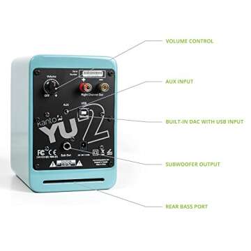 Kanto YU2GT Compact Gaming Speakers with USB DAC