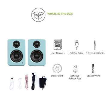 Kanto YU2GT Compact Gaming Speakers with USB DAC