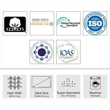 COTTON CRAFT Ultra Soft Wash Cloths - 12 Pack Charcoal 100% Cotton