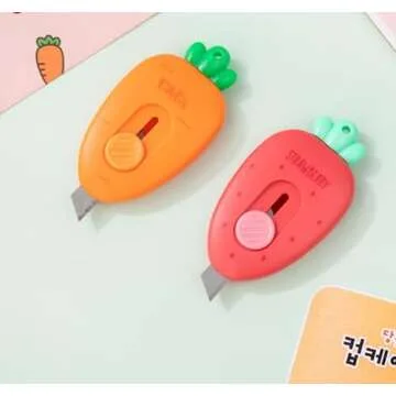 HLLMX 2 PCS Mini Box Cutter Mini Portable Utility Knive Retractable Box Letter Opener Portable Utility Knives Office School Stationery for Students Letter Small Box DIY Crafts