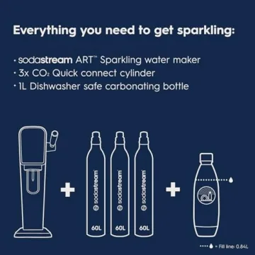 SodaStream Art Sparkling Water Maker Bundle - Black