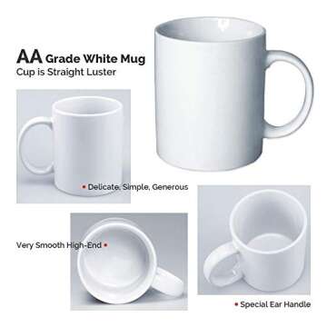POVOKICI 11OZ Ceramic Sublimation Mugs - 36 Pack Sublimation Blank Cups with White Box