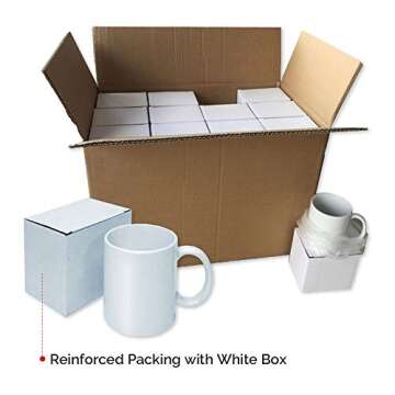 POVOKICI 11OZ Sublimation Mugs - Packs of 36 for Printing