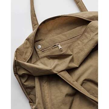 BAGGU Cloud Bag - Eco-Friendly Dark Khaki Tote Bag