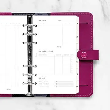 Filofax Lifestyle Expense Tracker Refill - 56 Sheets