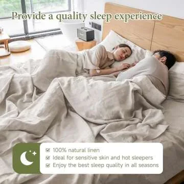 Luxurious Simple&Opulence Linen Sheets King Size Set