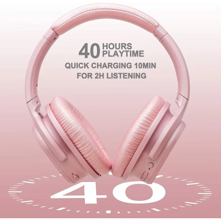 ZIHNIC Active Noise Cancelling Headphones for Travel