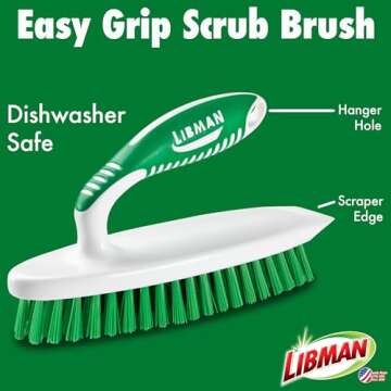 Libman Heavy Duty Scrub Brush Kit for Efficient Cleaning