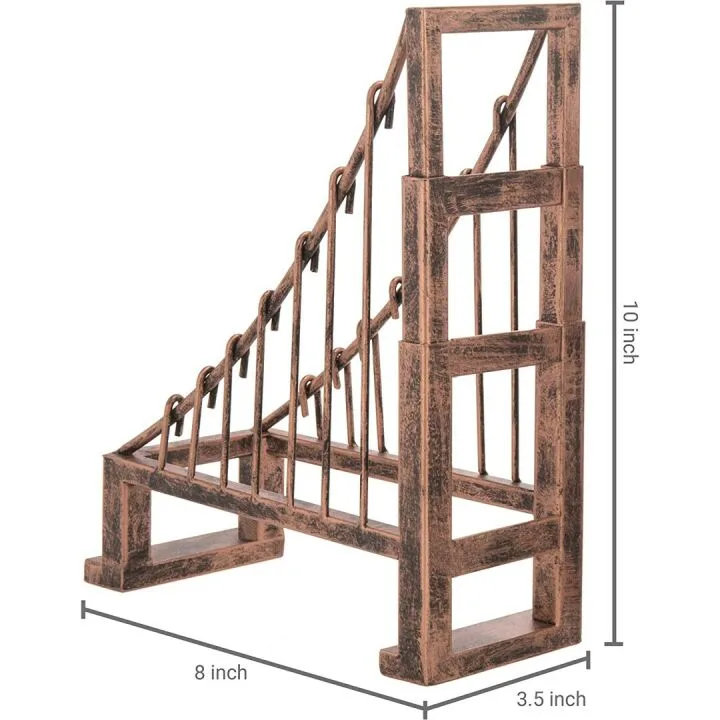 Bronze Suspension Bridge Decorative Bookends