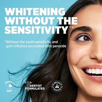 Lumineux Teeth Whitening Kit Peroxide Free Enamel Safe for Whiter Teeth Includes 7 Whitening Treatments, 1 Mouthwash, 1 Toothpaste & 1 Bamboo Toothbrush, Dentist Formulated