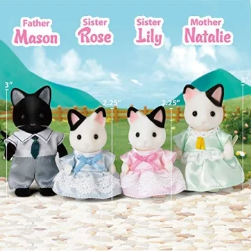 Calico Critters Black Cat Family for Imaginative Play and Collecting