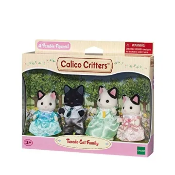 Calico Critters Black Cat Family for Imaginative Play and Collecting