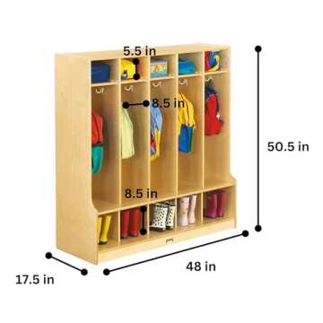 Jonti-Craft Coat Locker - Kids’ Classroom Storage Solution