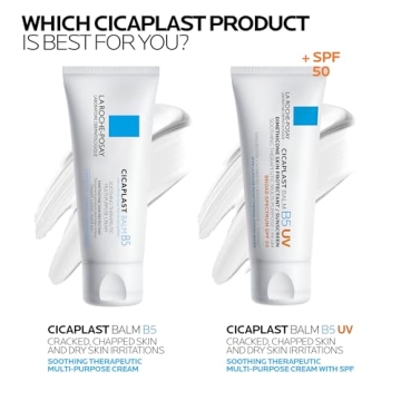 La Roche-Posay Cicaplast Balm B5, Healing Ointment and Soothing Therapeutic Multi Purpose Cream for Dry & Irritated Skin, Body and Hand Balm, Baby Safe, Fragrance Free