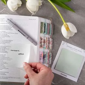 DiverseBee 50 Sheets Transparent Sticky Notes - Planner Accessories