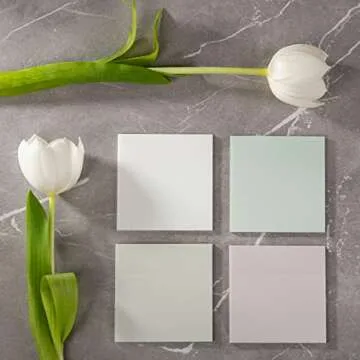 DiverseBee 50 Sheets Transparent Sticky Notes - Planner Accessories