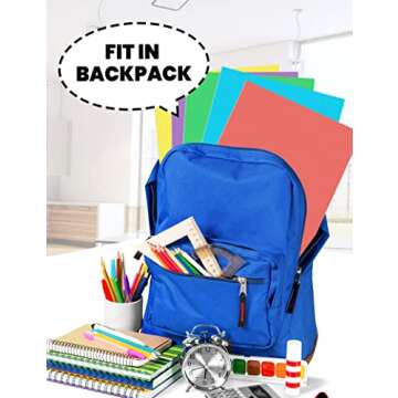 SUNEE Folders with Pockets(25 Pack, Assorted Colors), 2 Pocket Folders Fit Letter Size Paper, Paper File Folder for School Office Home Business