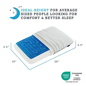 Technogel Deluxe Cooling Gel Pillow for Neck Relief