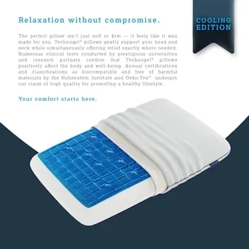 Technogel Deluxe Cooling Gel Pillow for Neck Relief