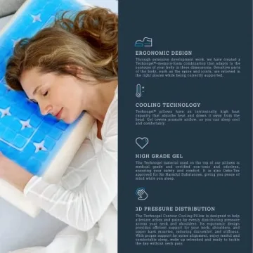 Technogel Deluxe Cooling Gel Pillow for Neck Relief