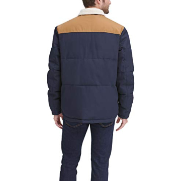 Levi's Quilted Puffer Jacket with Sherpa Collar