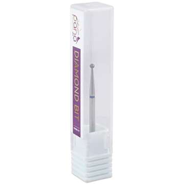 PANA 3/32" Diamond Carbide Ball Bit- Style 01, Medium Grit - Professional Cuticle Nail Drill Bits for Acrylic Gel Nails Dry Manicure Pedicure Shape Remove Tools