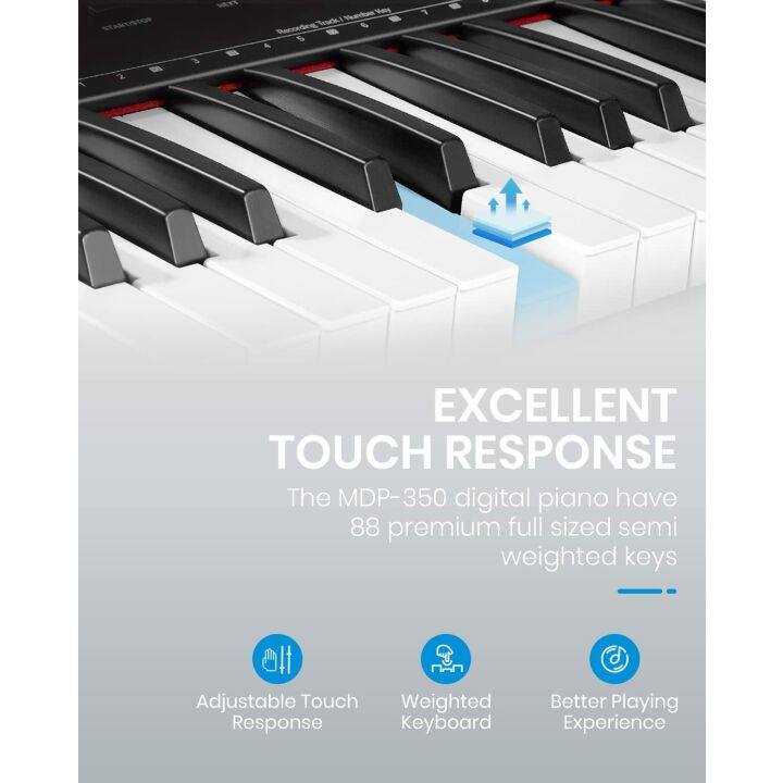 Moukey MDP-350 - Perfect Digital Piano for Beginners