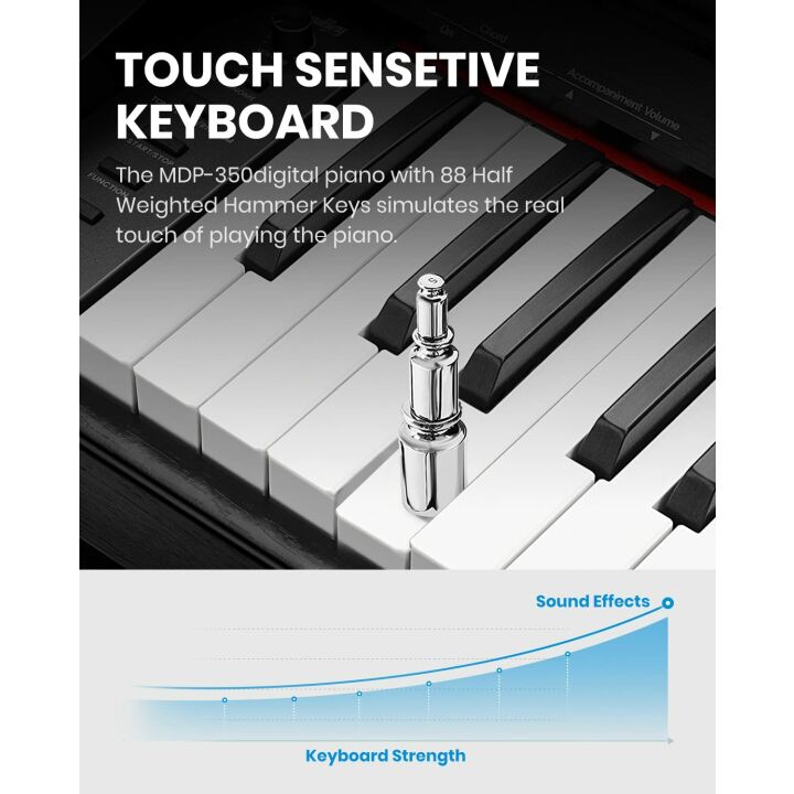 Moukey MDP-350 - Perfect Digital Piano for Beginners